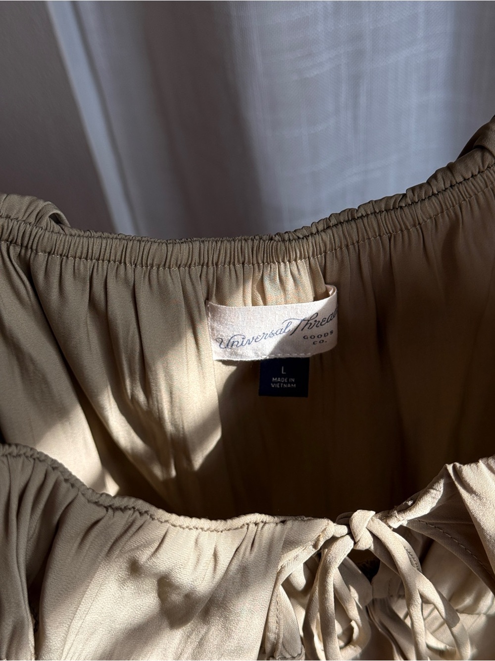 Universal Thread Olive Ruffle Tie-Front Cami - Picture 4 of 4